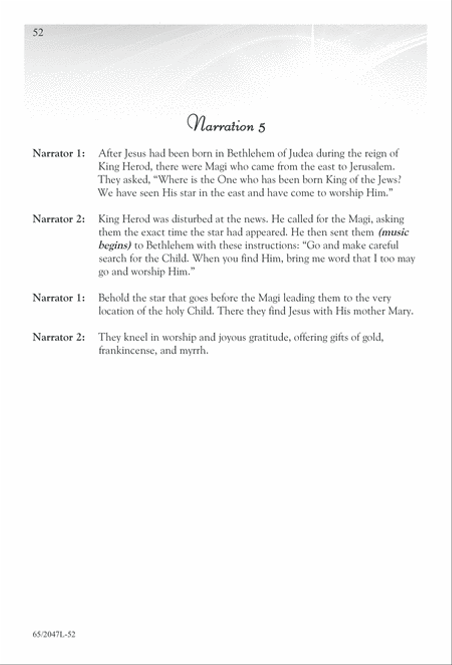 Behold the Star! (Digital Download) 3-Part scores gallery preview page 52