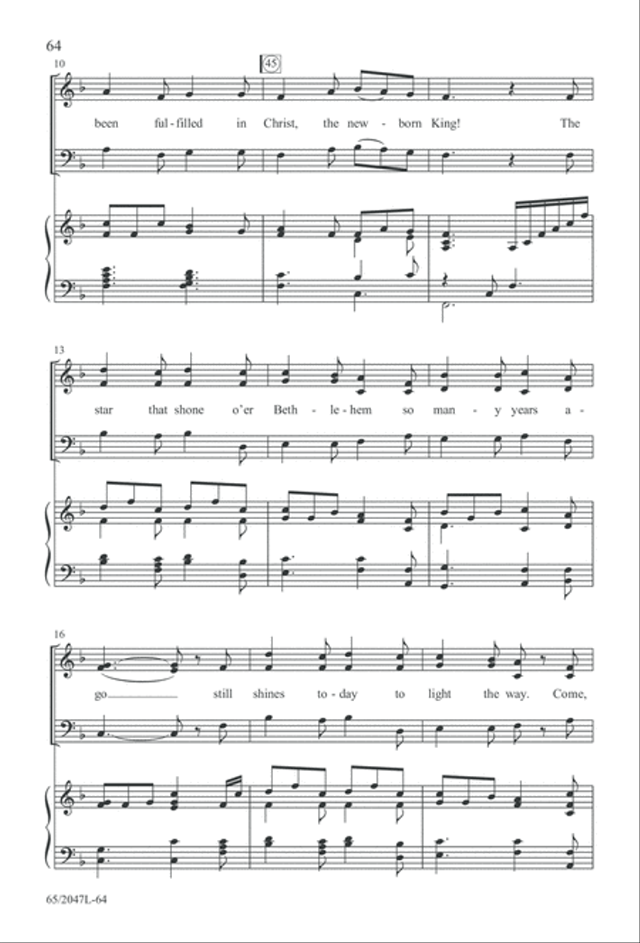Behold the Star! (Digital Download) 3-Part scores gallery preview page 64