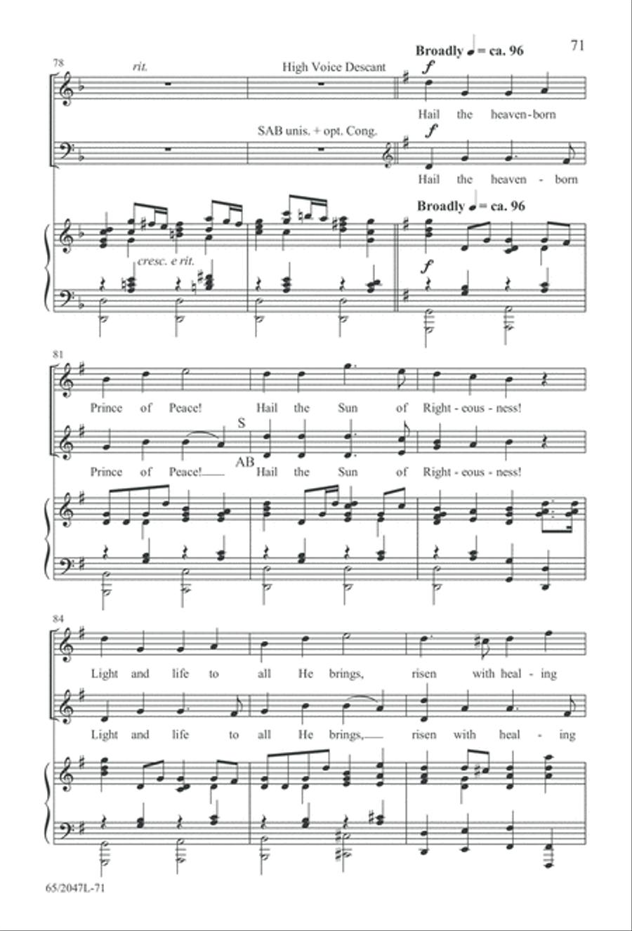Behold the Star! (Digital Download) 3-Part scores gallery preview page 71