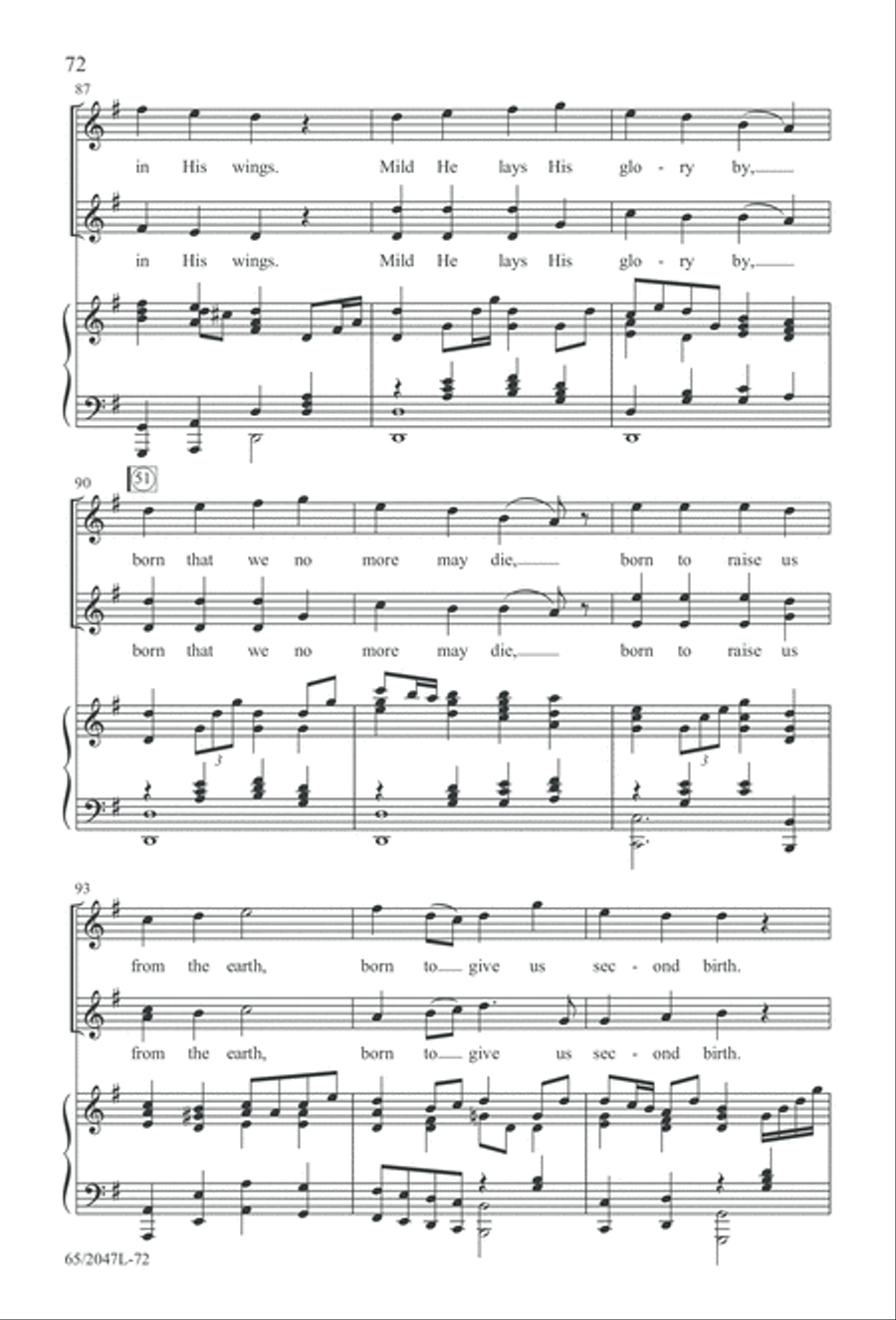 Behold the Star! (Digital Download) 3-Part scores gallery preview page 72