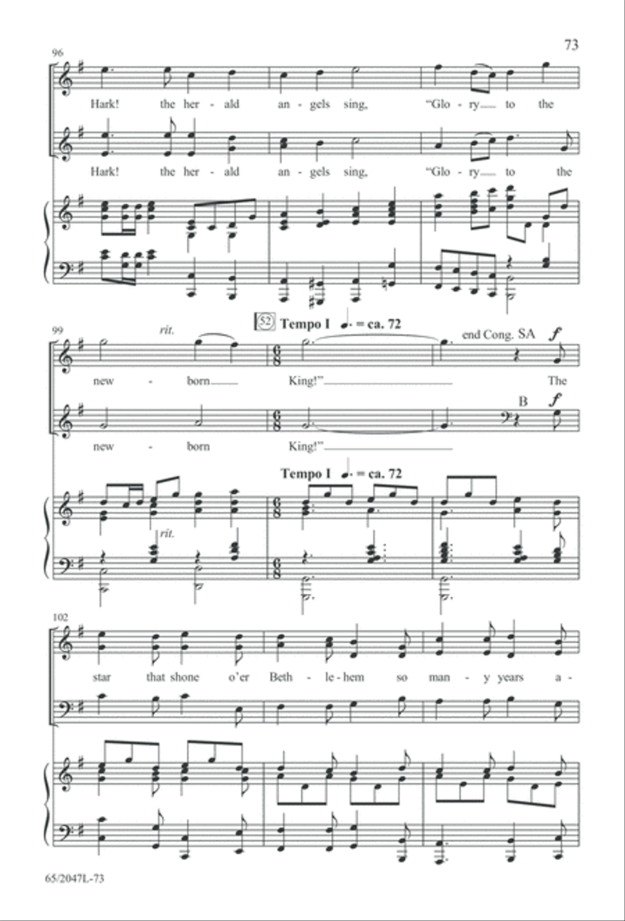 Behold the Star! (Digital Download) 3-Part scores gallery preview page 73