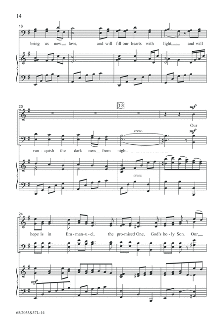 Bethlehem's Child (Digital Download) 4-Part scores gallery preview page 14
