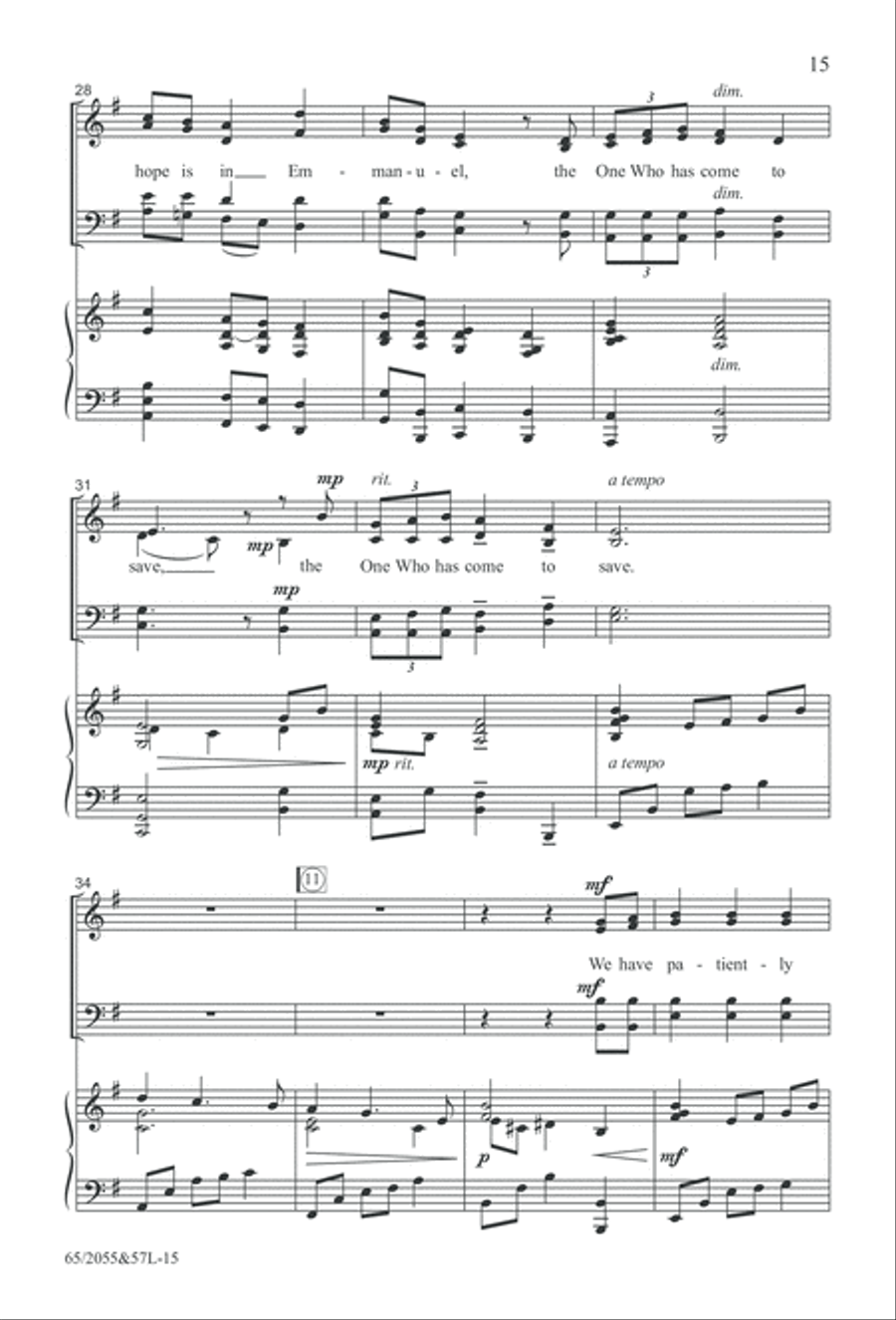 Bethlehem's Child (Digital Download) 4-Part scores gallery preview page 15
