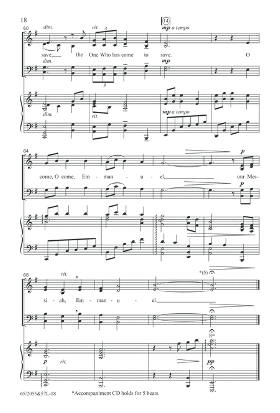 Bethlehem's Child (Digital Download) 4-Part scores gallery preview page 18