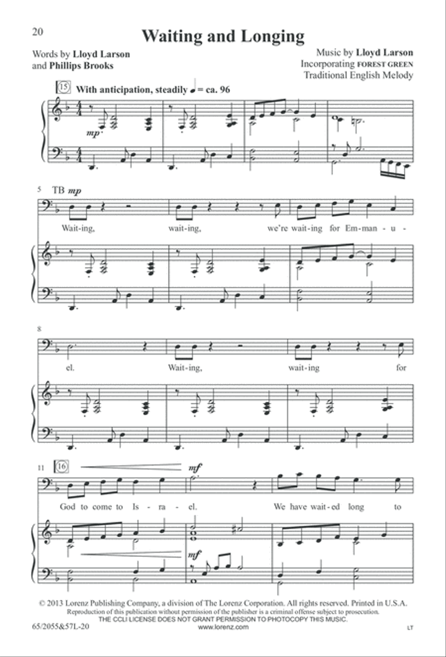 Bethlehem's Child (Digital Download) 4-Part scores gallery preview page 20