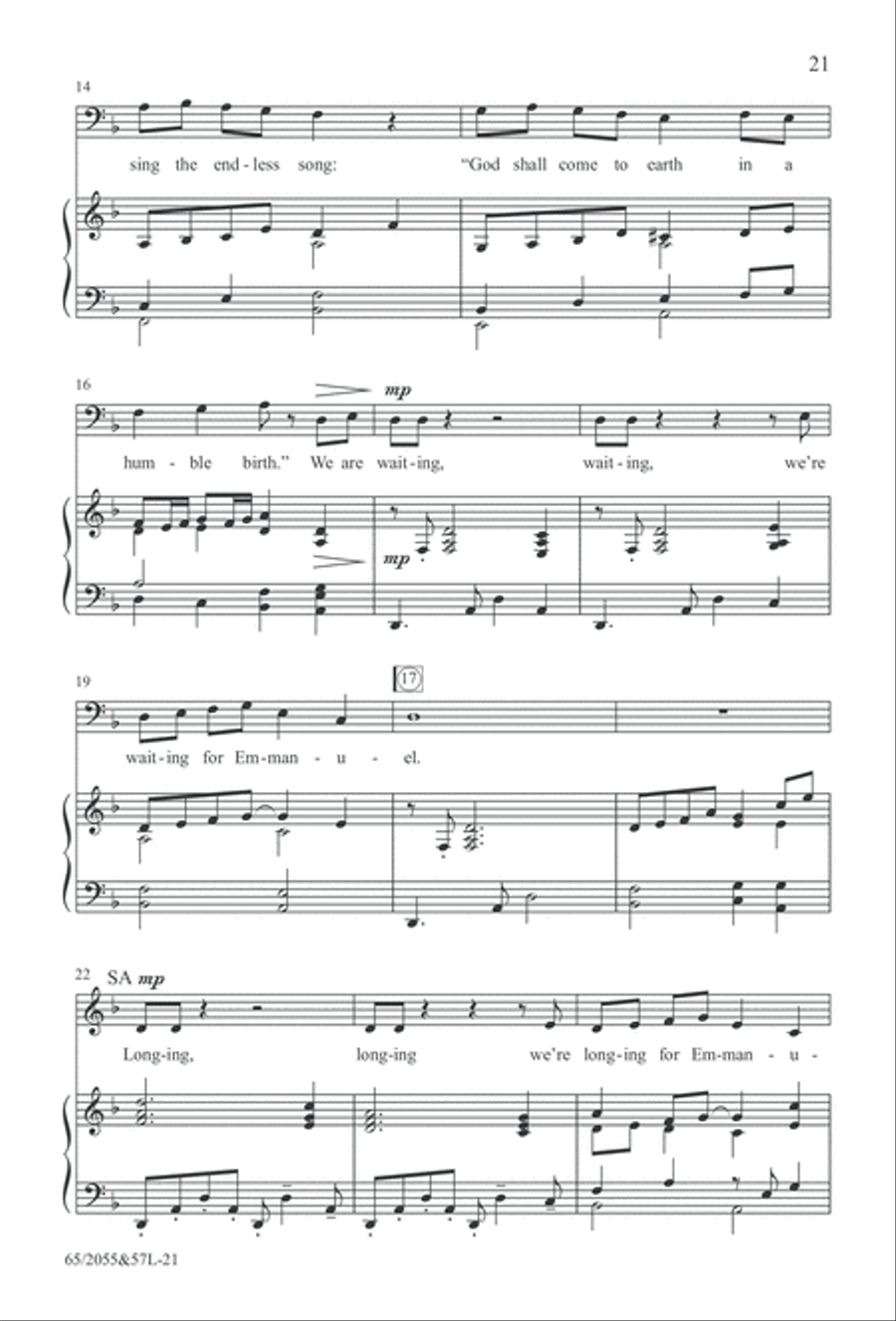 Bethlehem's Child (Digital Download) 4-Part scores gallery preview page 21