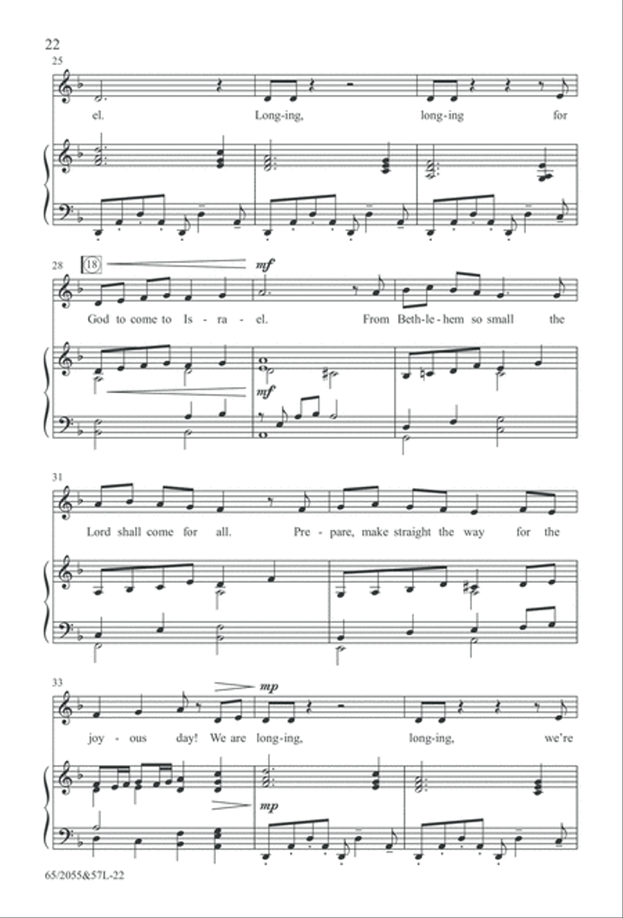 Bethlehem's Child (Digital Download) 4-Part scores gallery preview page 22