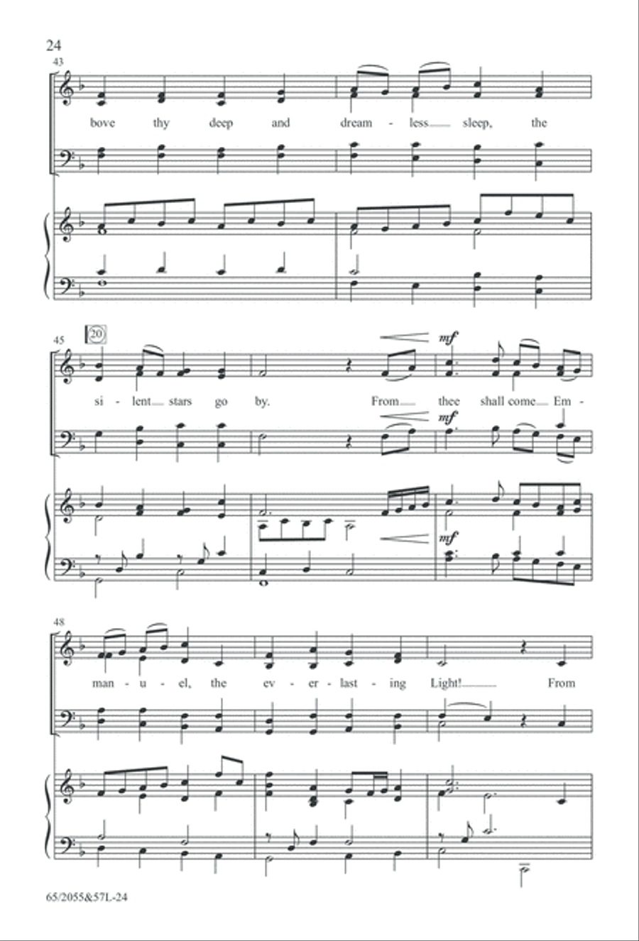 Bethlehem's Child (Digital Download) 4-Part scores gallery preview page 24