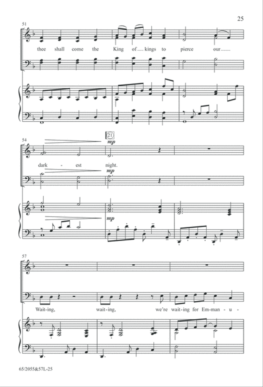 Bethlehem's Child (Digital Download) 4-Part scores gallery preview page 25