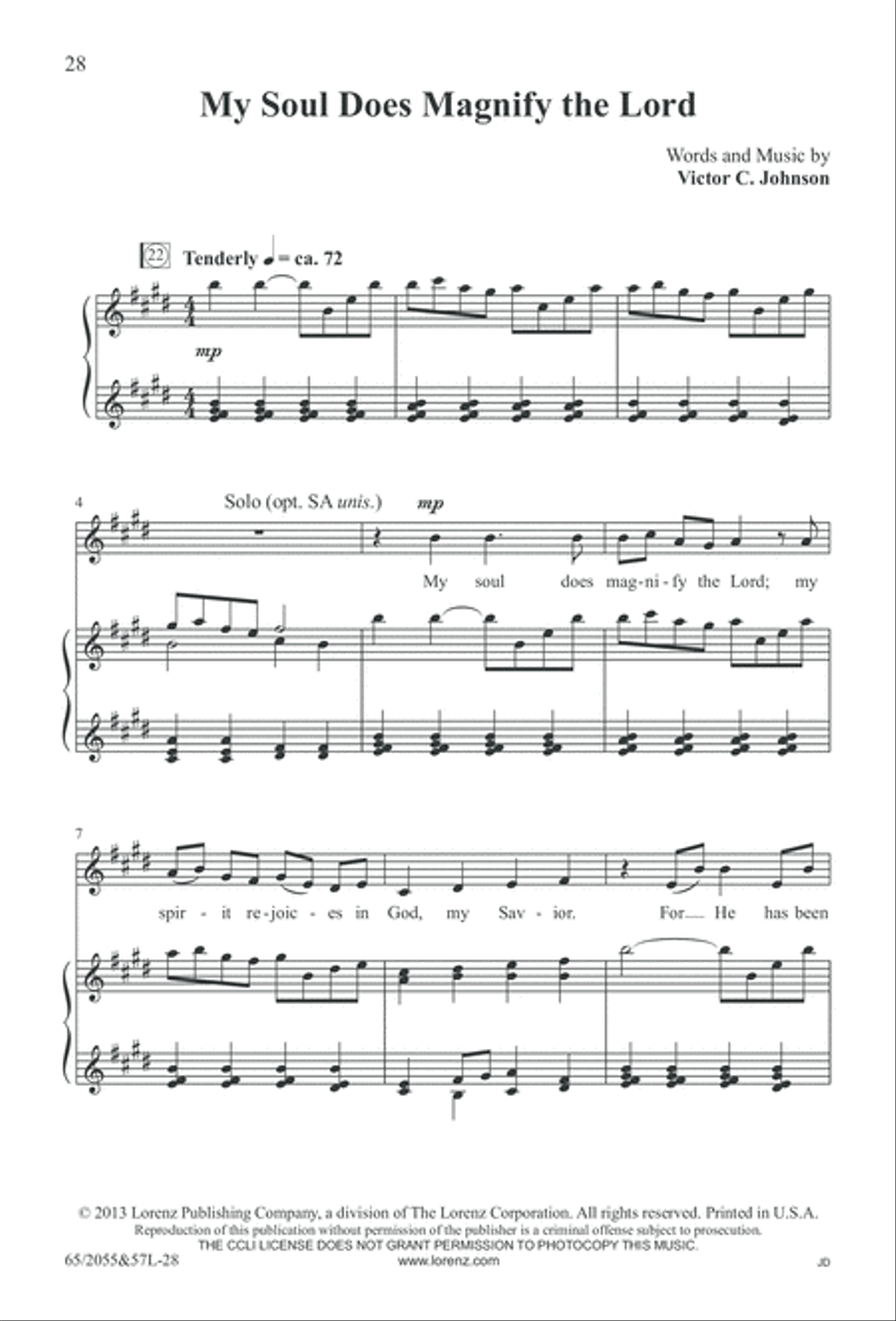 Bethlehem's Child (Digital Download) 4-Part scores gallery preview page 28