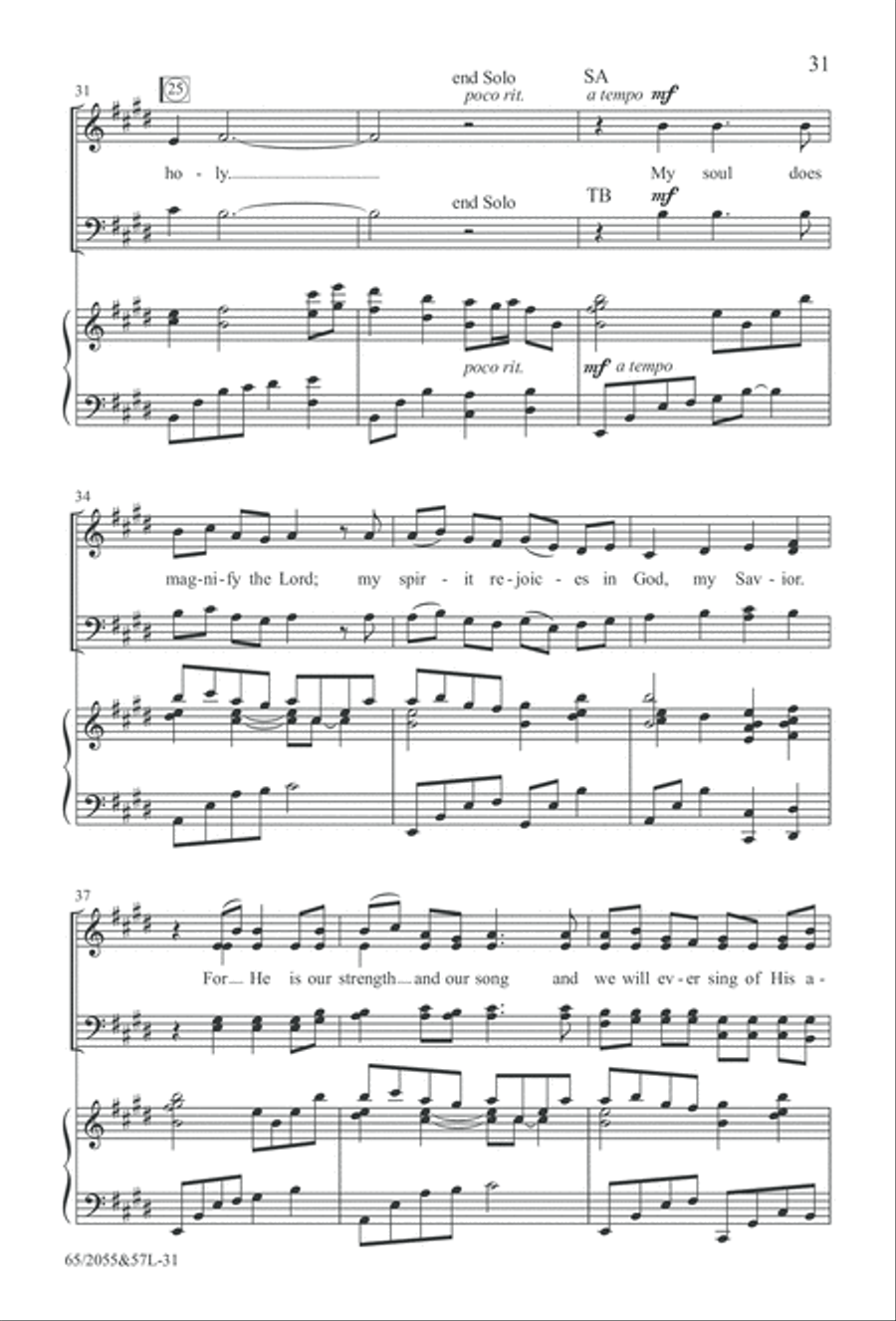 Bethlehem's Child (Digital Download) 4-Part scores gallery preview page 31