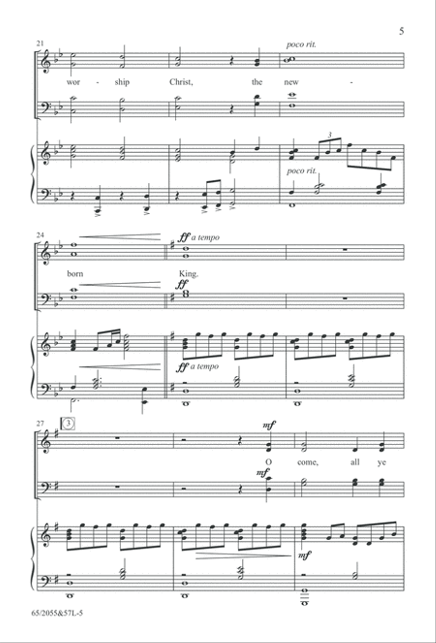 Bethlehem's Child (Digital Download) 4-Part scores gallery preview page 5