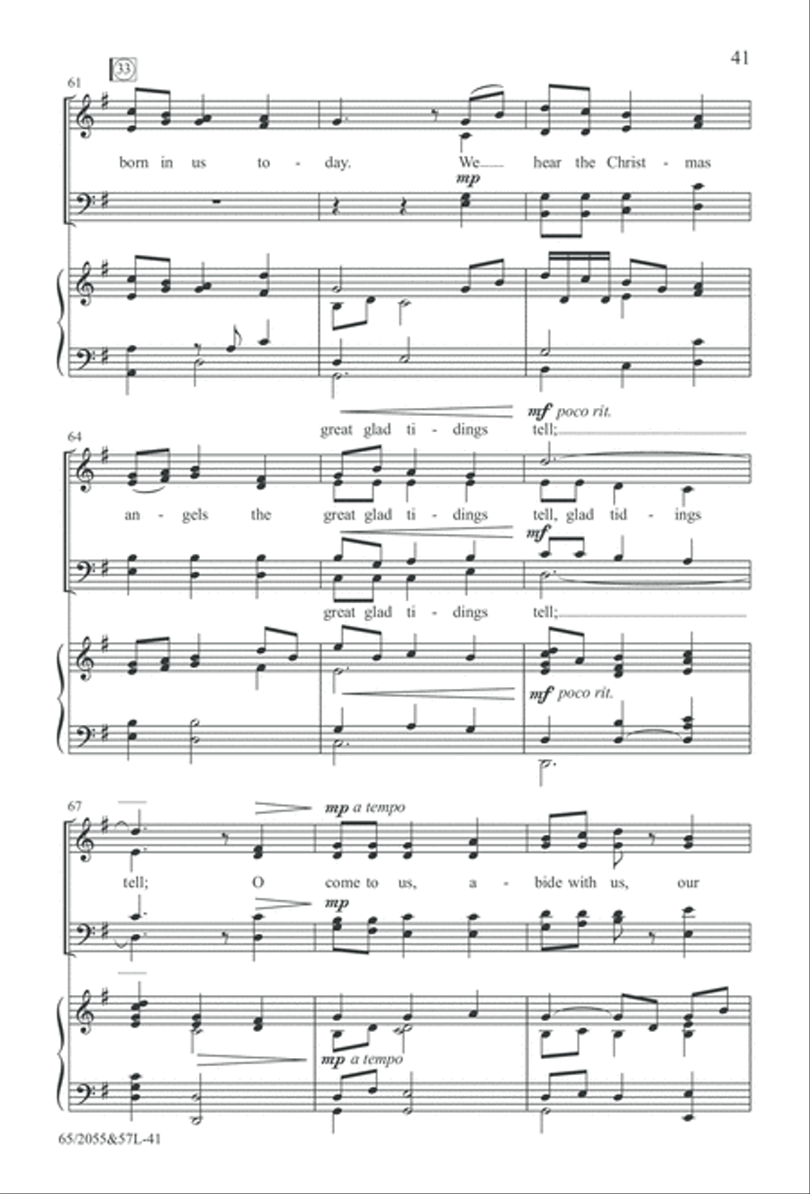 Bethlehem's Child (Digital Download) 4-Part scores gallery preview page 41