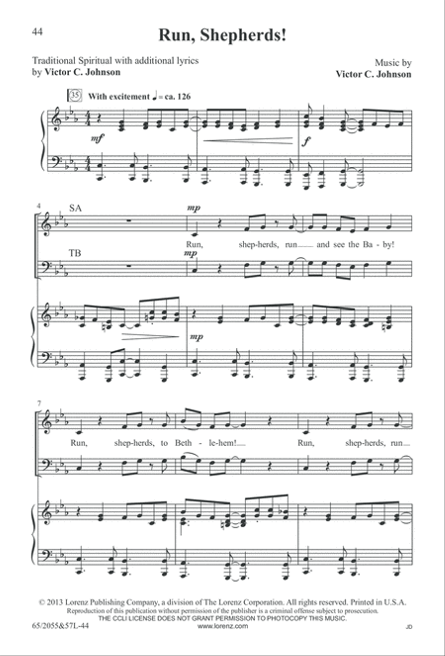 Bethlehem's Child (Digital Download) 4-Part scores gallery preview page 44