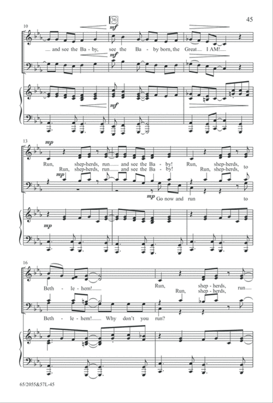 Bethlehem's Child (Digital Download) 4-Part scores gallery preview page 45