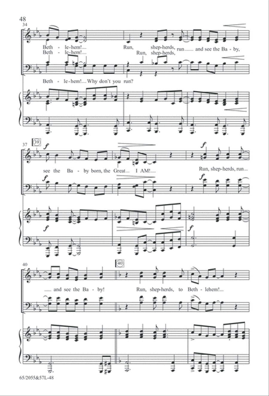 Bethlehem's Child (Digital Download) 4-Part scores gallery preview page 48