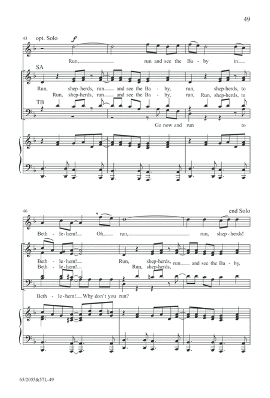 Bethlehem's Child (Digital Download) 4-Part scores gallery preview page 49