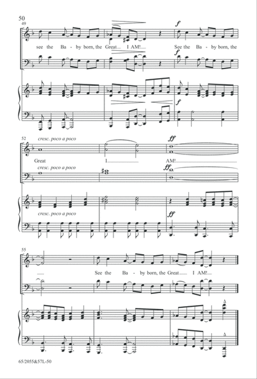 Bethlehem's Child (Digital Download) 4-Part scores gallery preview page 50