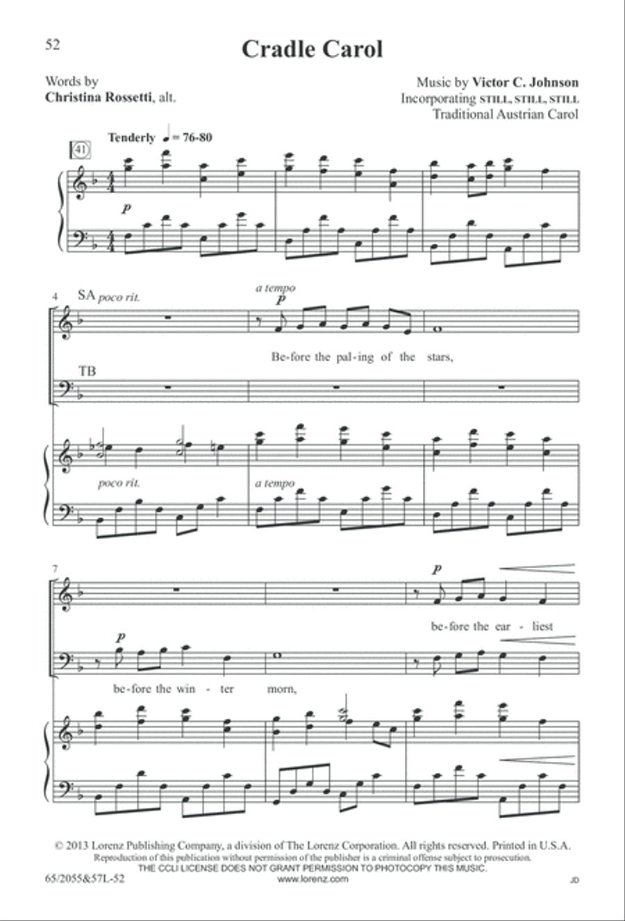 Bethlehem's Child (Digital Download) 4-Part scores gallery preview page 52