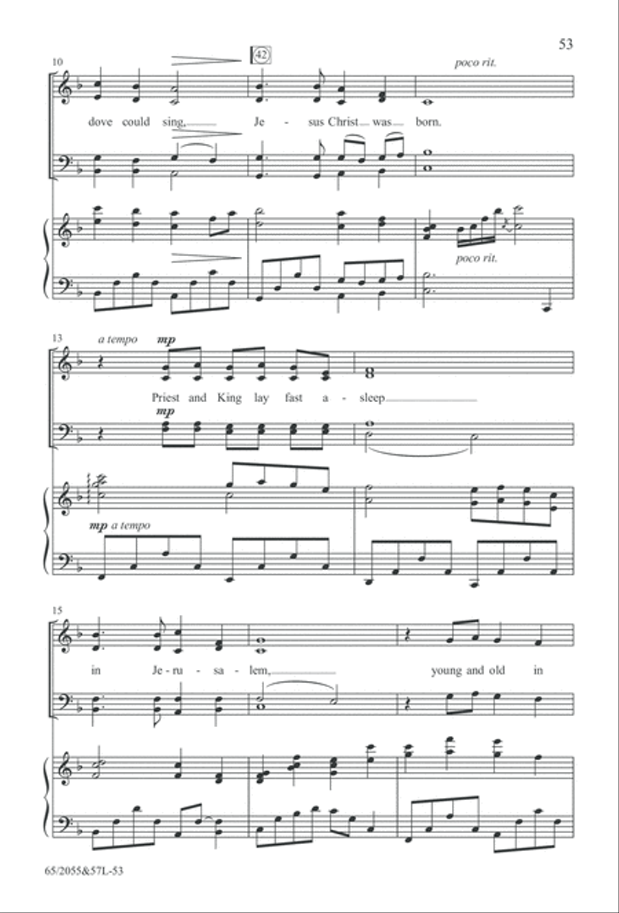 Bethlehem's Child (Digital Download) 4-Part scores gallery preview page 53
