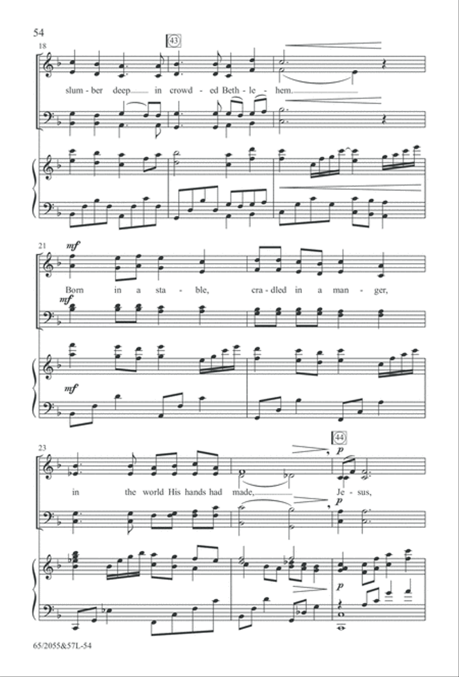 Bethlehem's Child (Digital Download) 4-Part scores gallery preview page 54