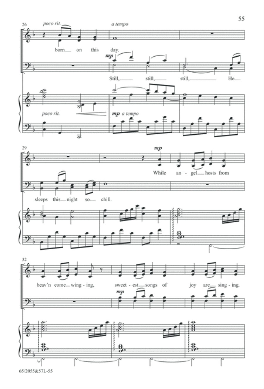 Bethlehem's Child (Digital Download) 4-Part scores gallery preview page 55