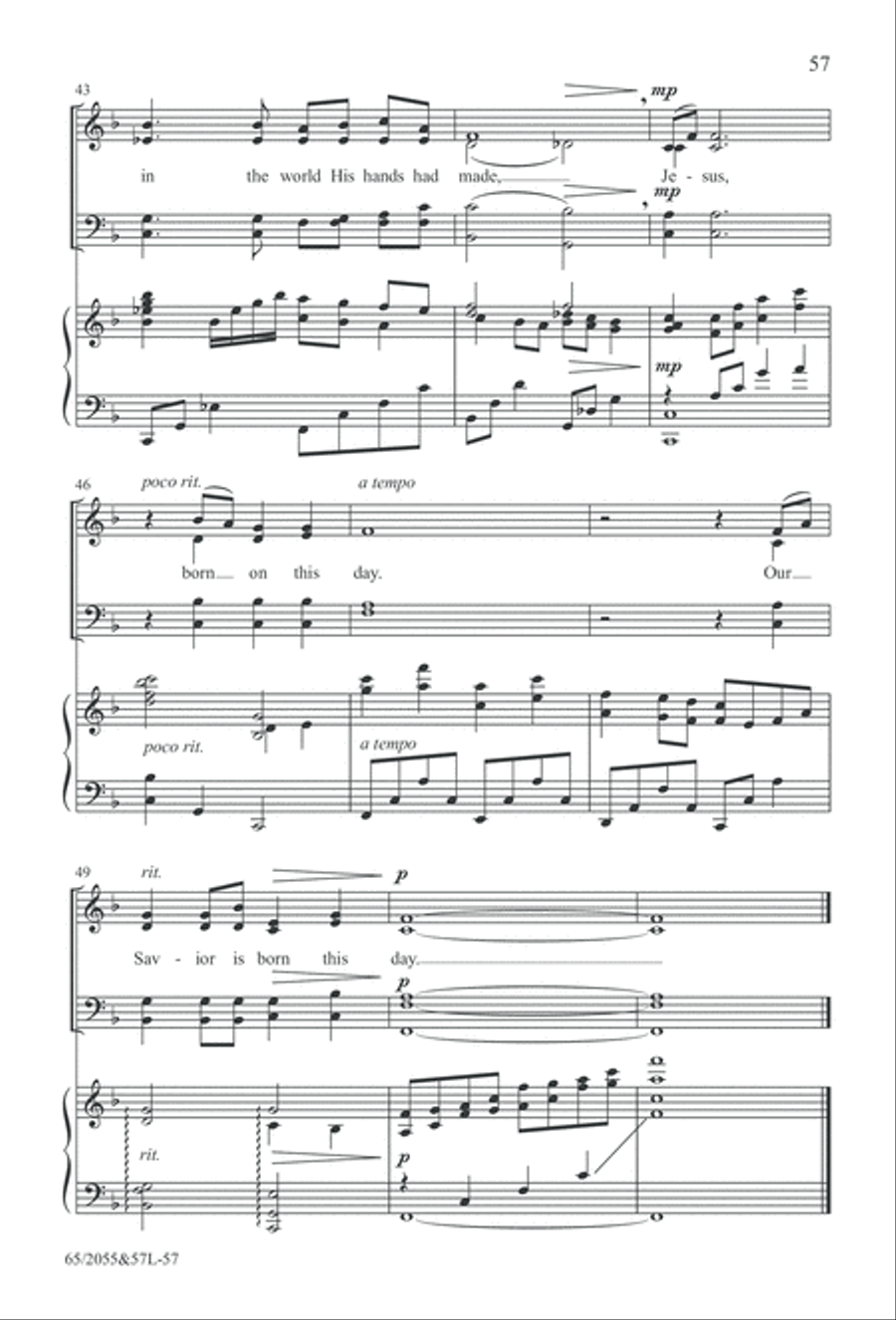 Bethlehem's Child (Digital Download) 4-Part scores gallery preview page 57