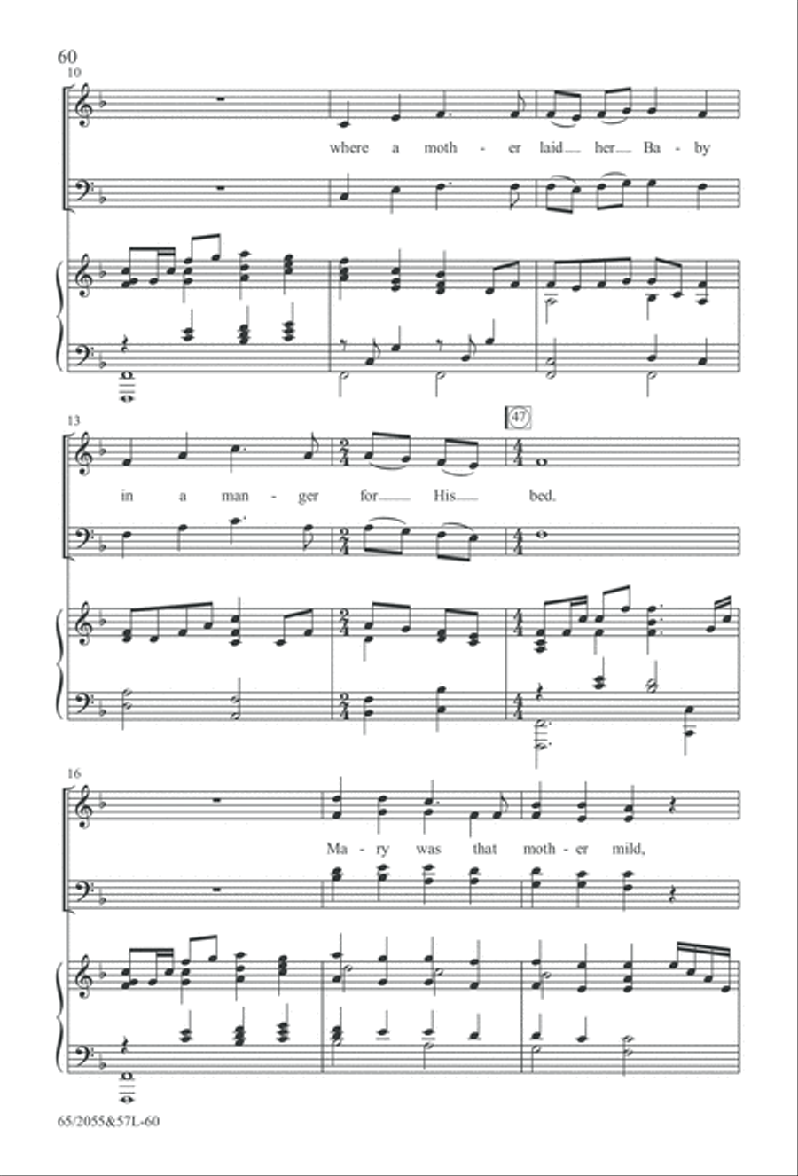 Bethlehem's Child (Digital Download) 4-Part scores gallery preview page 60