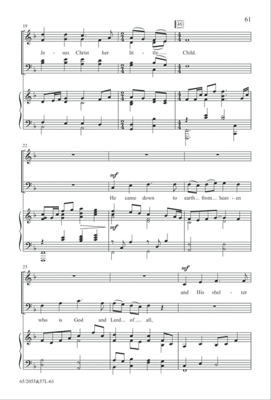 Bethlehem's Child (Digital Download) 4-Part scores gallery preview page 61