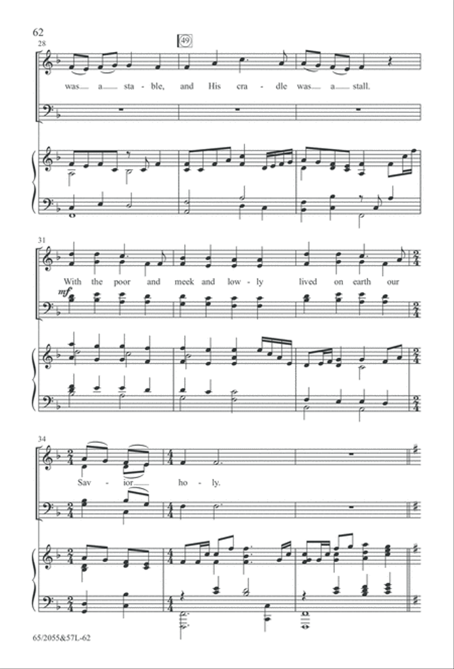 Bethlehem's Child (Digital Download) 4-Part scores gallery preview page 62