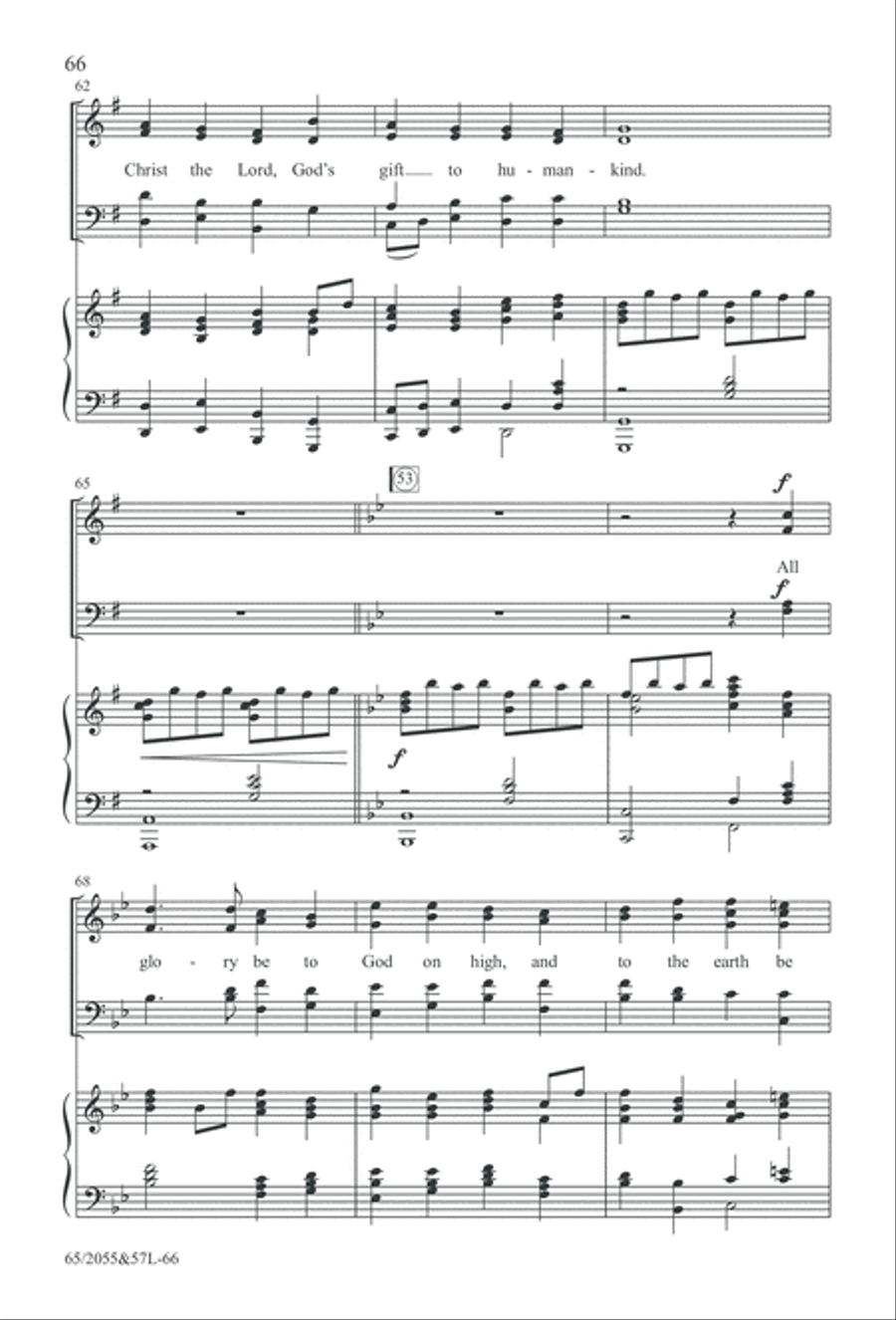 Bethlehem's Child (Digital Download) 4-Part scores gallery preview page 66