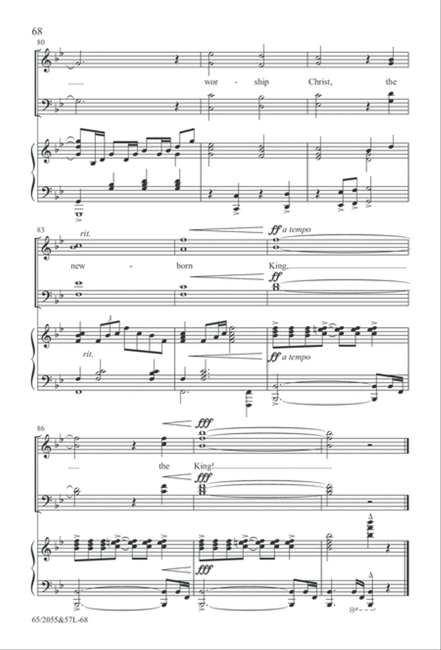Bethlehem's Child (Digital Download) 4-Part scores gallery preview page 68