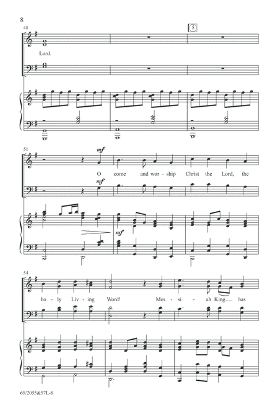 Bethlehem's Child (Digital Download) 4-Part scores gallery preview page 8