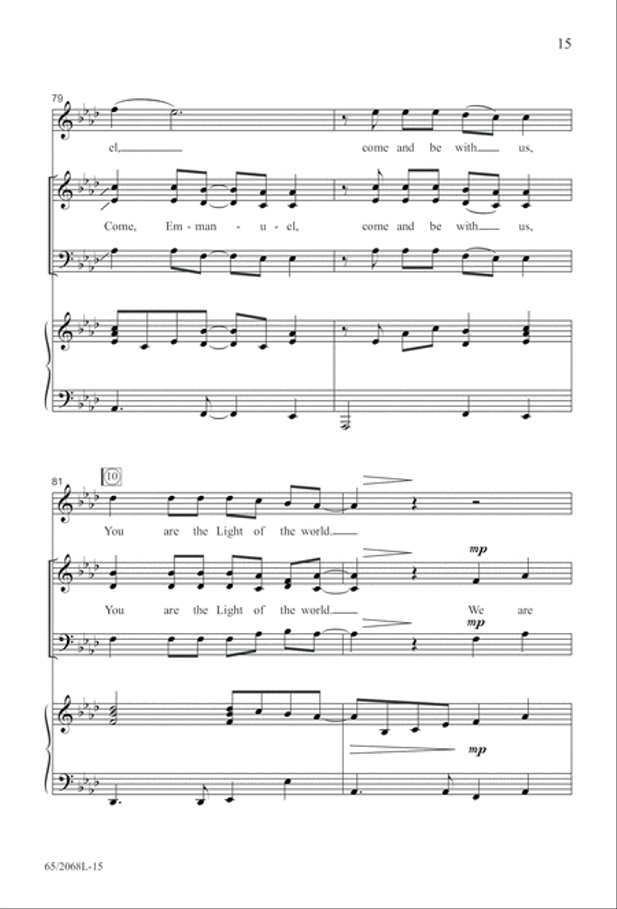 Images of Adoration (Digital Download) 3-Part scores gallery preview page 15