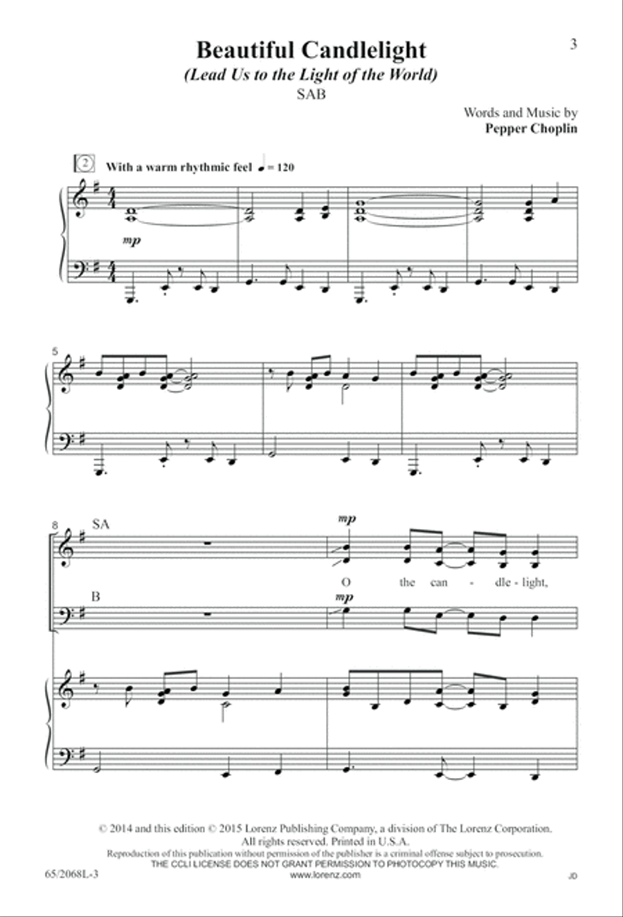 Images of Adoration (Digital Download) 3-Part scores gallery preview page 3