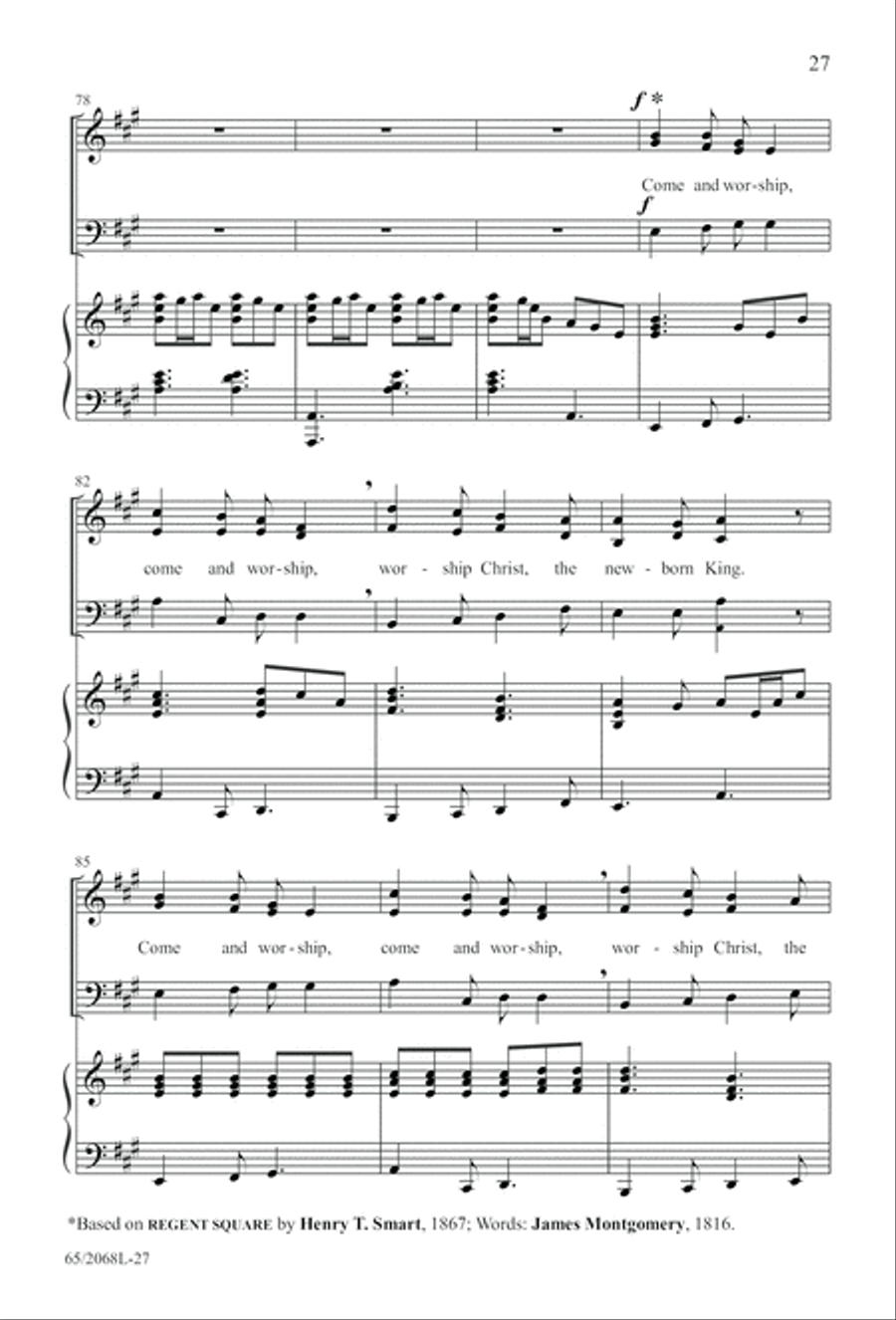 Images of Adoration (Digital Download) 3-Part scores gallery preview page 27