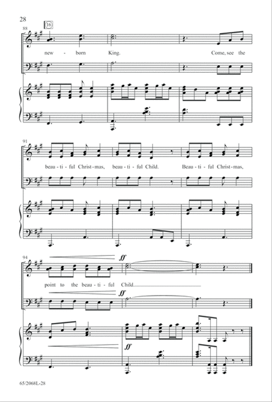 Images of Adoration (Digital Download) 3-Part scores gallery preview page 28