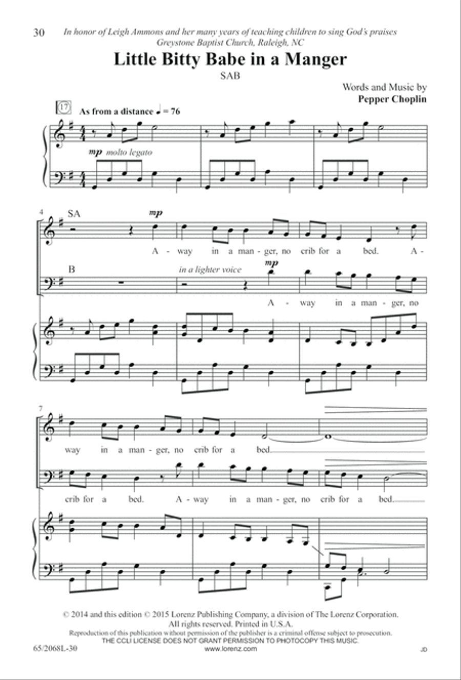 Images of Adoration (Digital Download) 3-Part scores gallery preview page 30