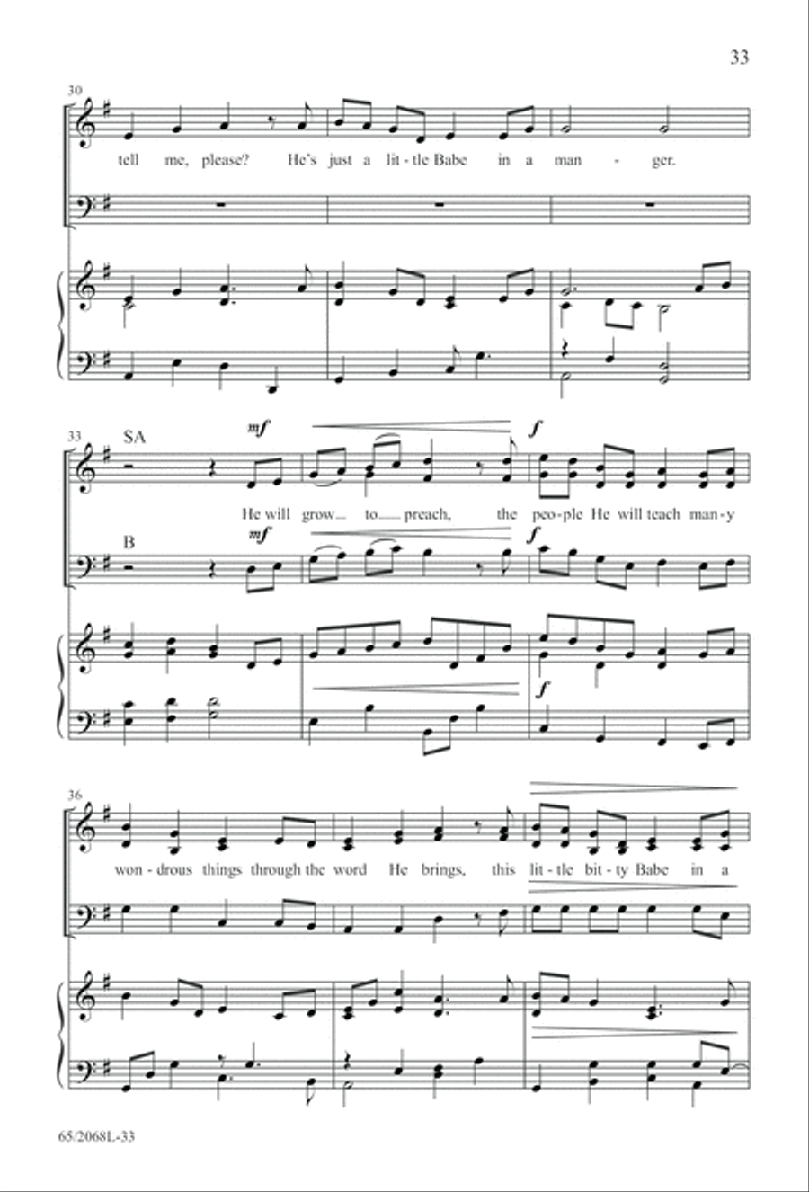 Images of Adoration (Digital Download) 3-Part scores gallery preview page 33