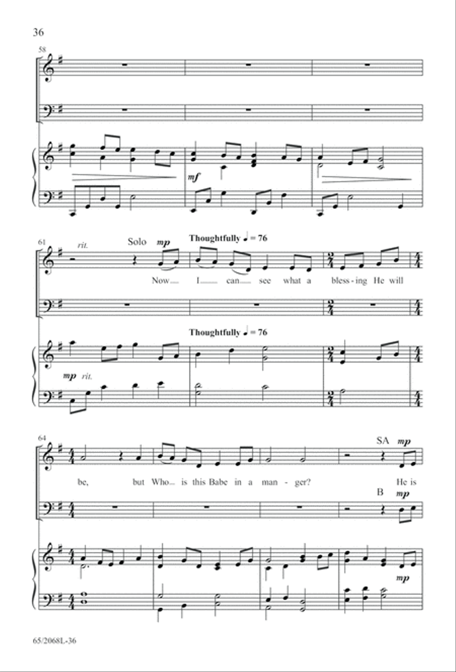 Images of Adoration (Digital Download) 3-Part scores gallery preview page 36
