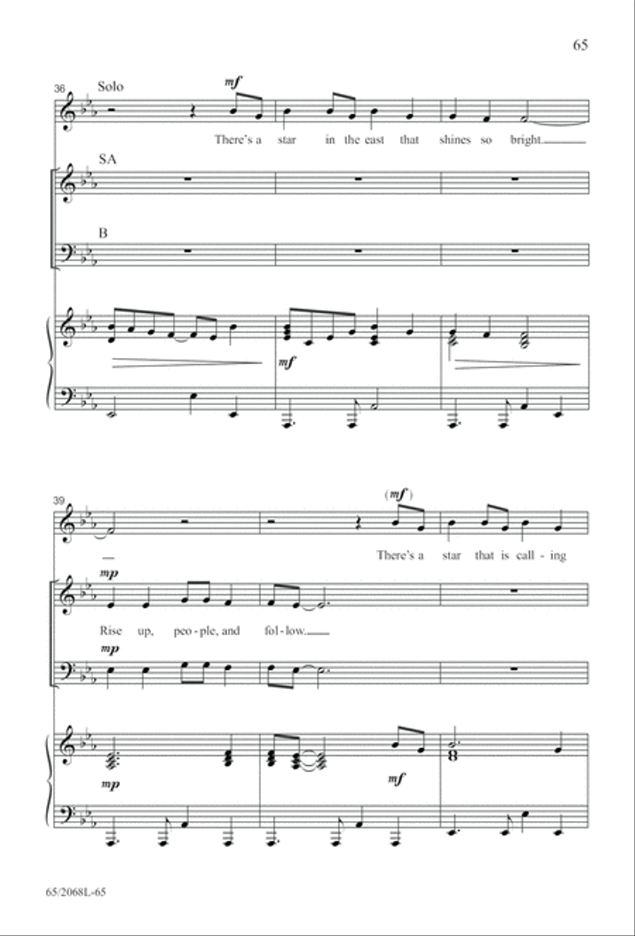 Images of Adoration (Digital Download) 3-Part scores gallery preview page 65