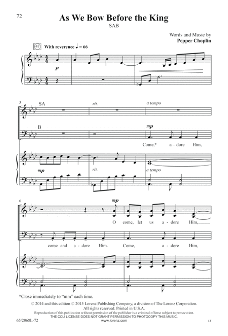 Images of Adoration (Digital Download) 3-Part scores gallery preview page 72