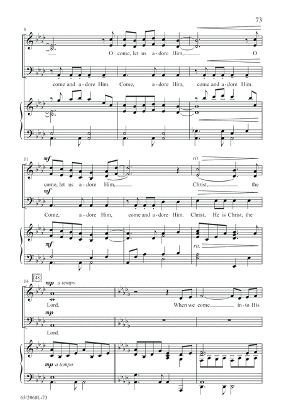 Images of Adoration (Digital Download) 3-Part scores gallery preview page 73