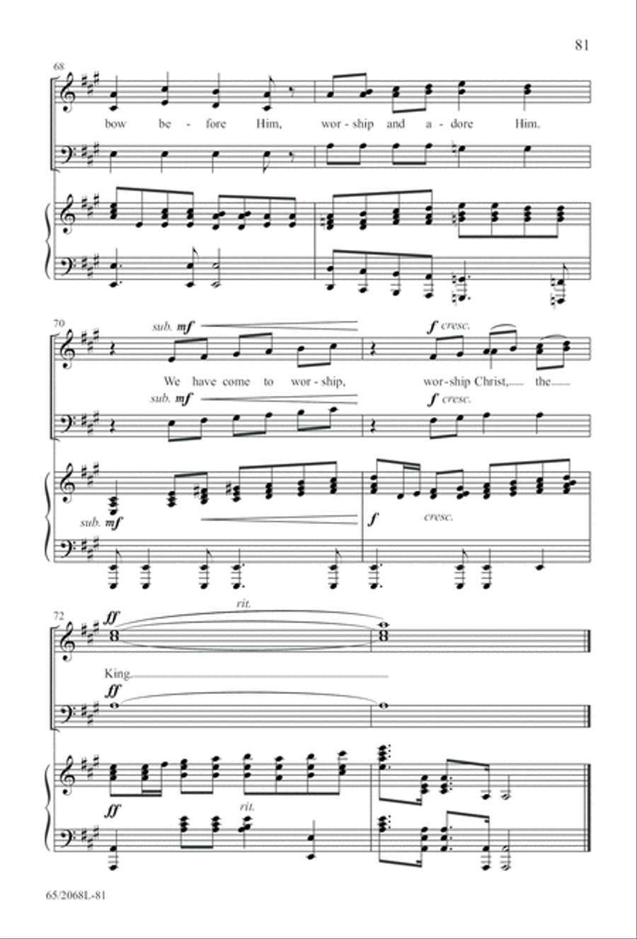 Images of Adoration (Digital Download) 3-Part scores gallery preview page 81