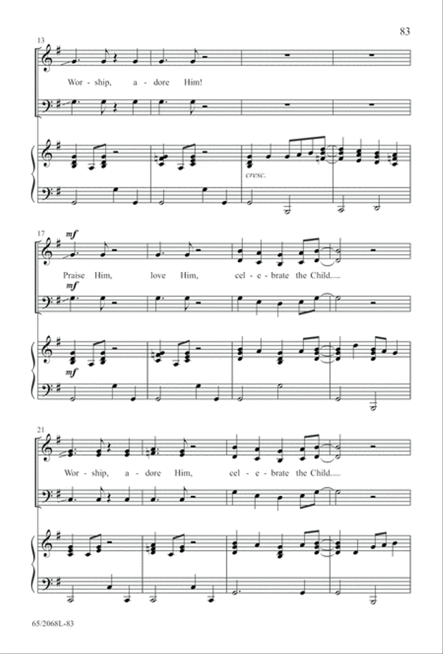 Images of Adoration (Digital Download) 3-Part scores gallery preview page 83