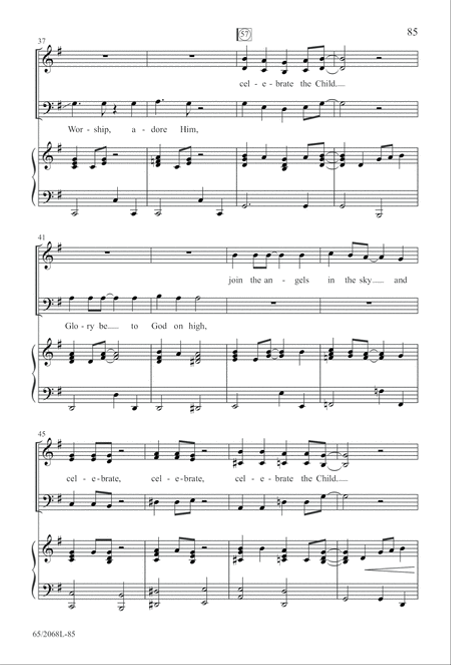Images of Adoration (Digital Download) 3-Part scores gallery preview page 85