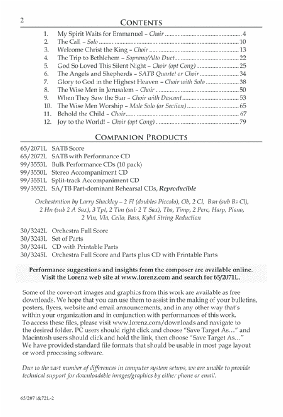 One Silent Night (Digital Download) 4-Part scores gallery preview page 2