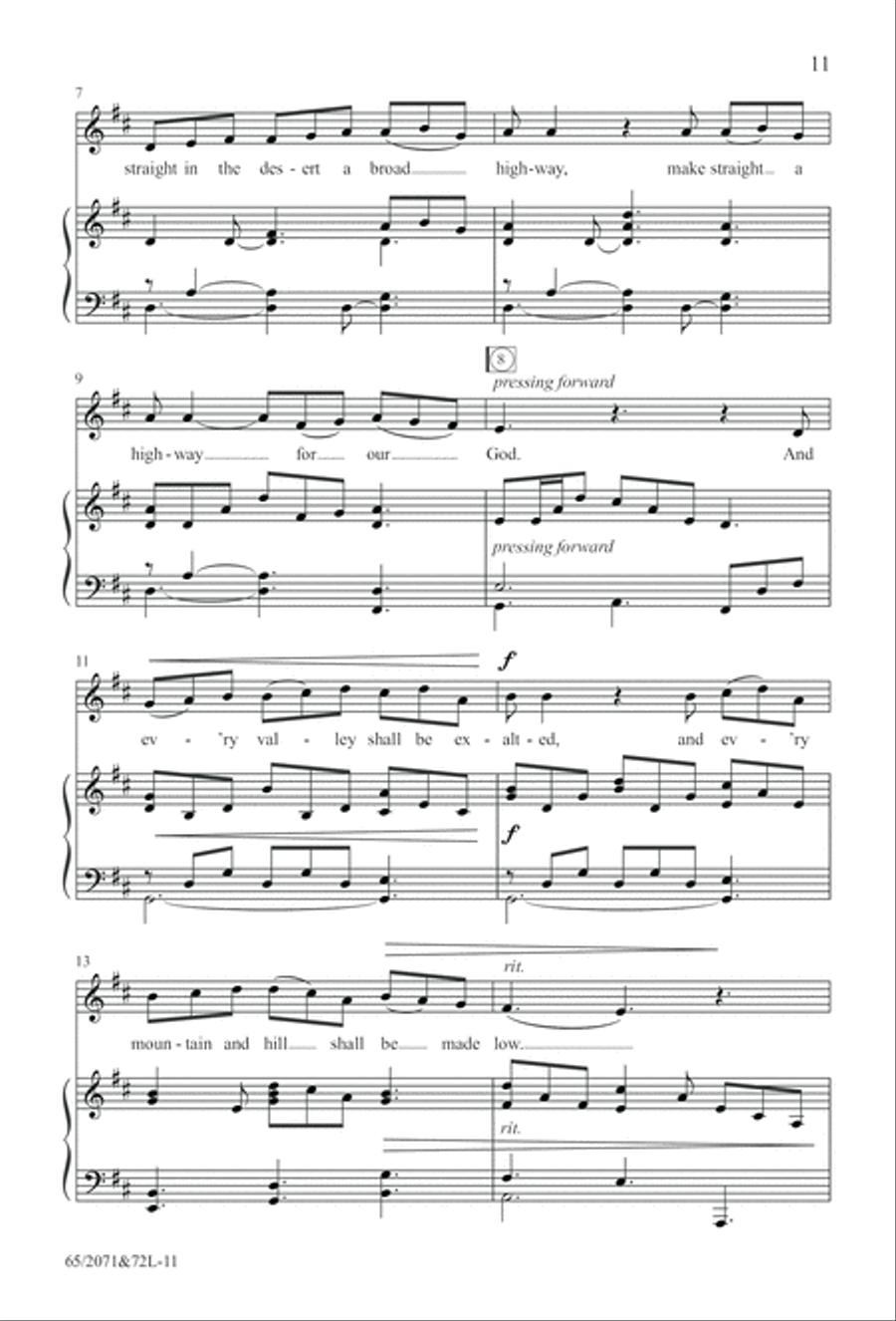 One Silent Night (Digital Download) 4-Part scores gallery preview page 11