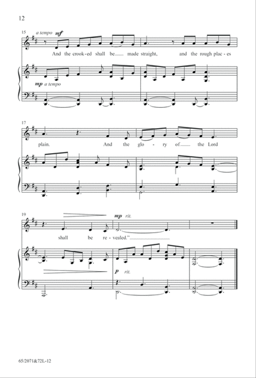 One Silent Night (Digital Download) 4-Part scores gallery preview page 12