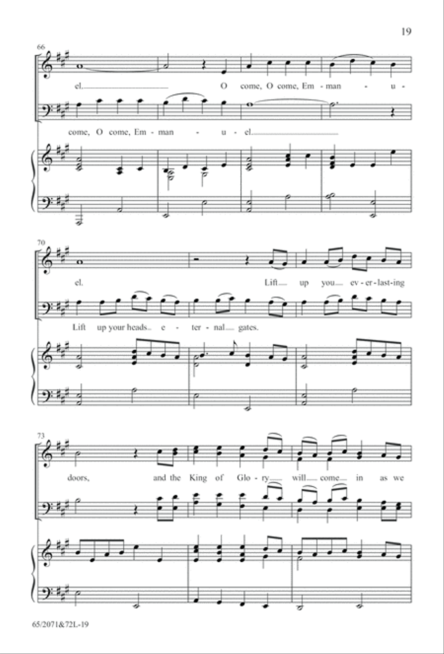 One Silent Night (Digital Download) 4-Part scores gallery preview page 19